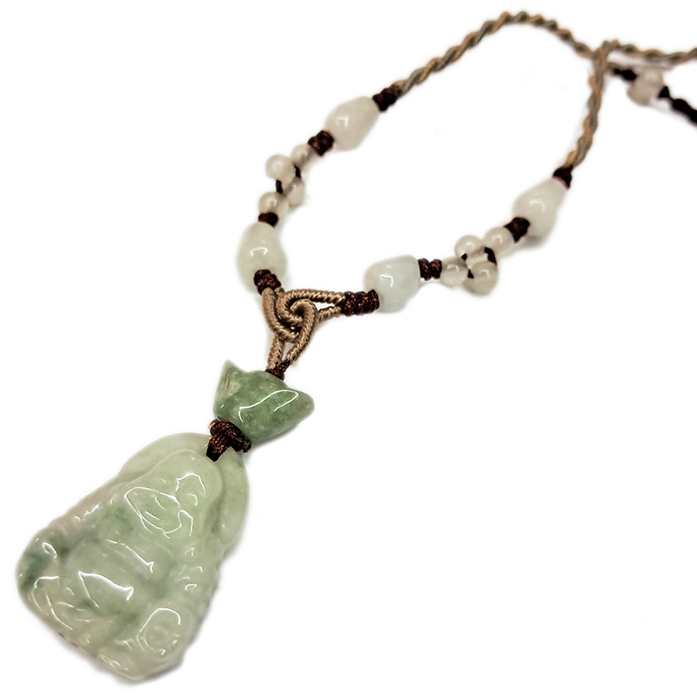 元寶彌勒佛玉佩中國結項鍊【十方】119903