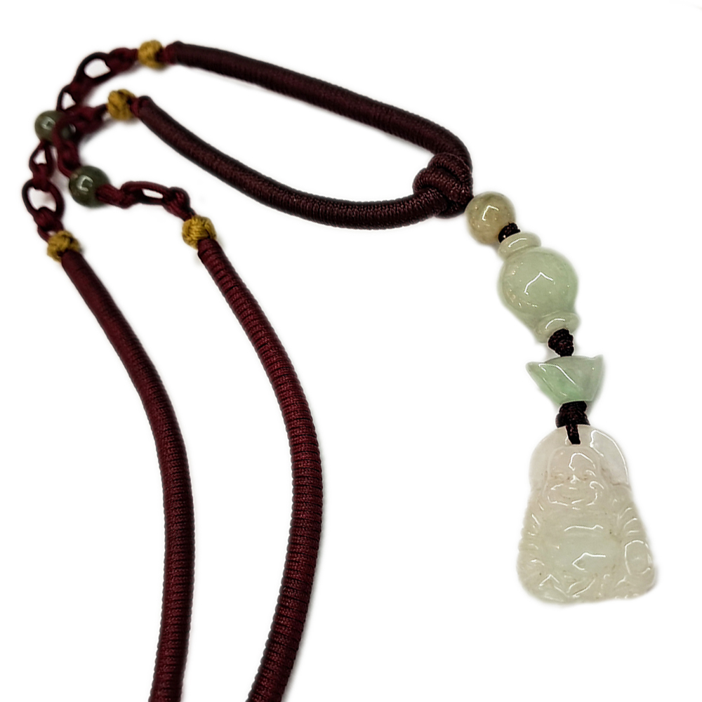 彌勒佛玉佩中國結項鍊【十方】123444