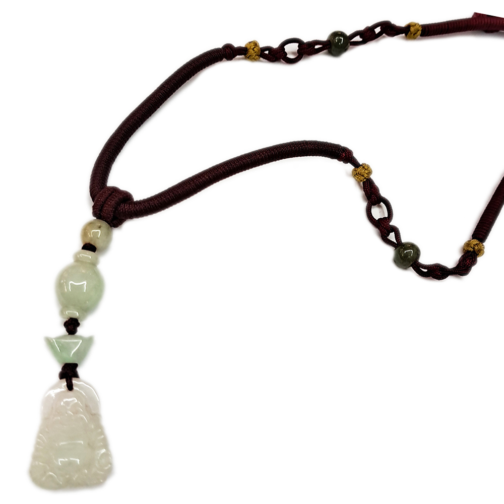 彌勒佛玉佩中國結項鍊【十方】123444