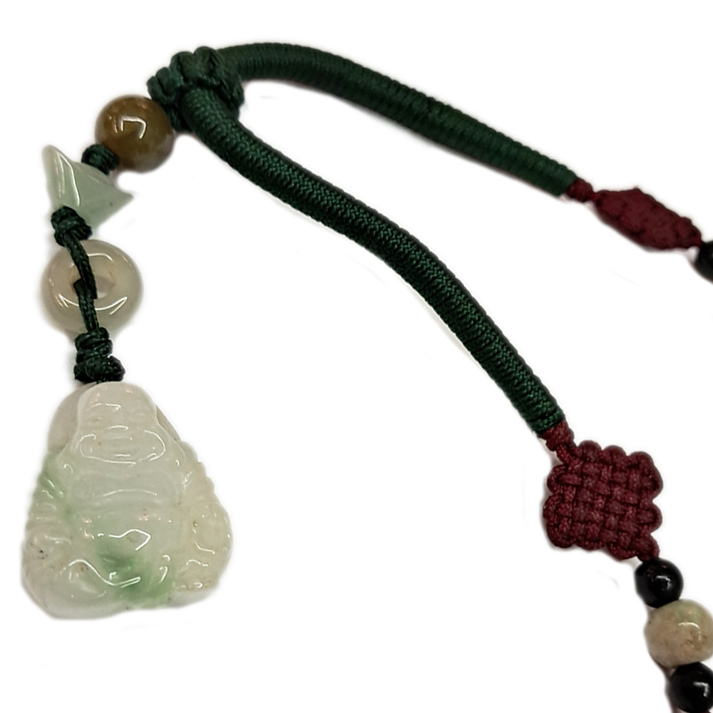 彌勒佛玉佩中國結項鍊【十方】123564