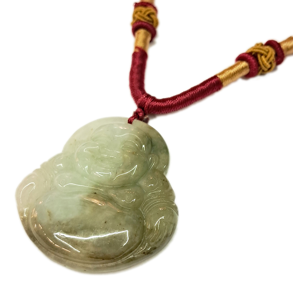 如意招財彌勒佛玉珮3.3公分【十方】137019