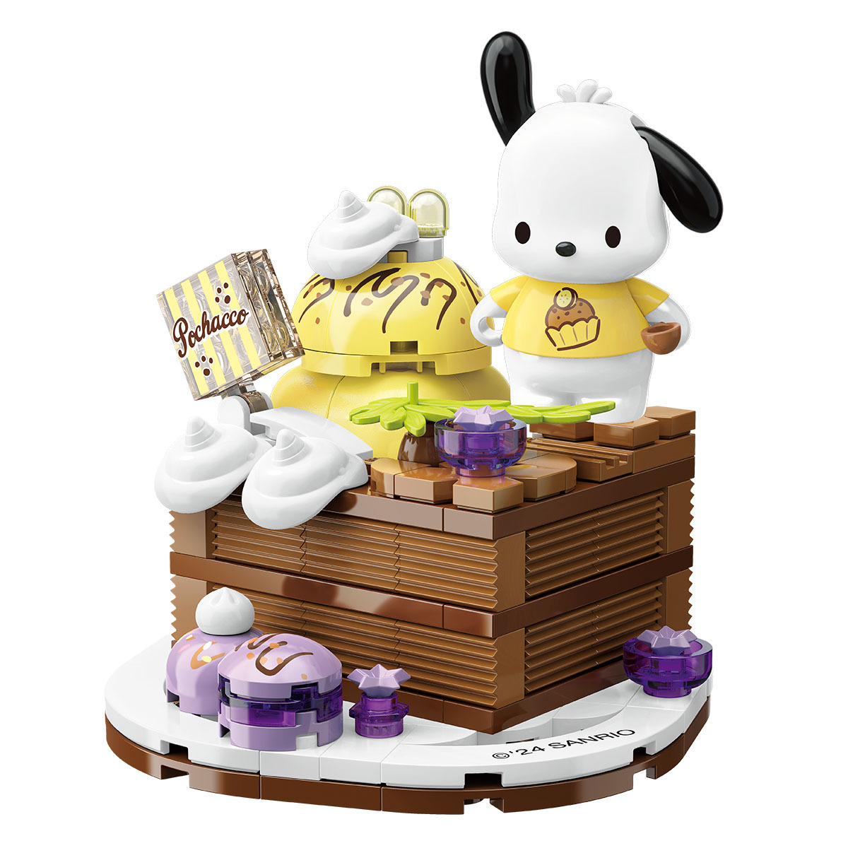 Pochacco 朱古力蛋糕造型積木