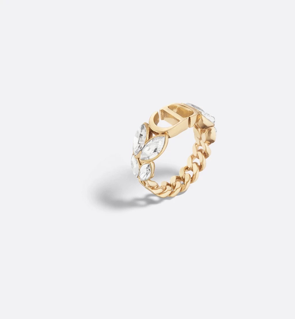 Dior 30 Montaigne Prestige Ring Gold-Finish Metal and S