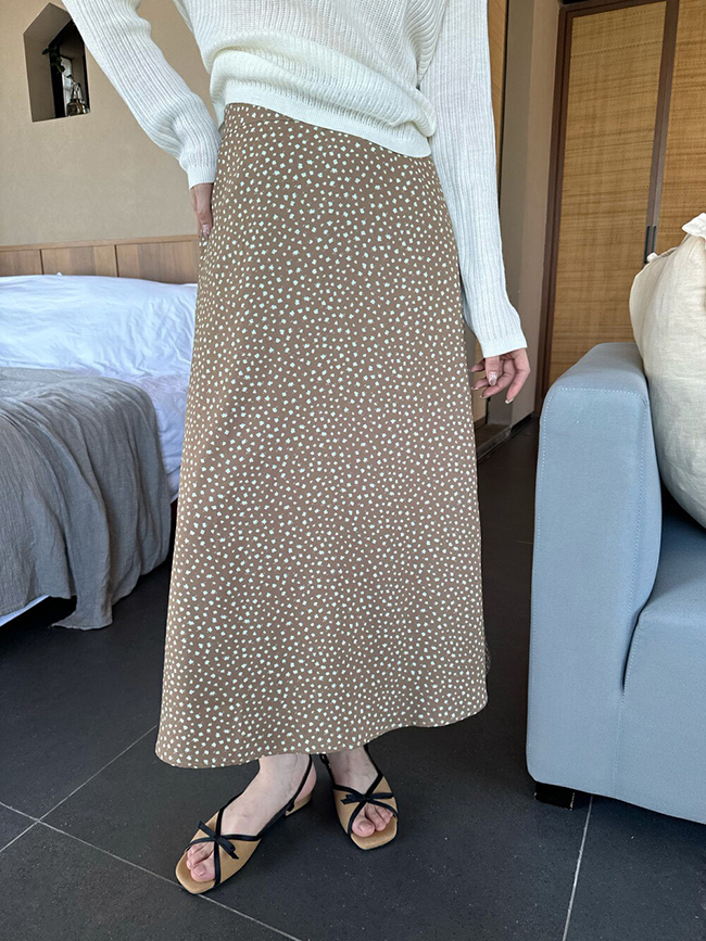 春天小花滿滿優雅長裙