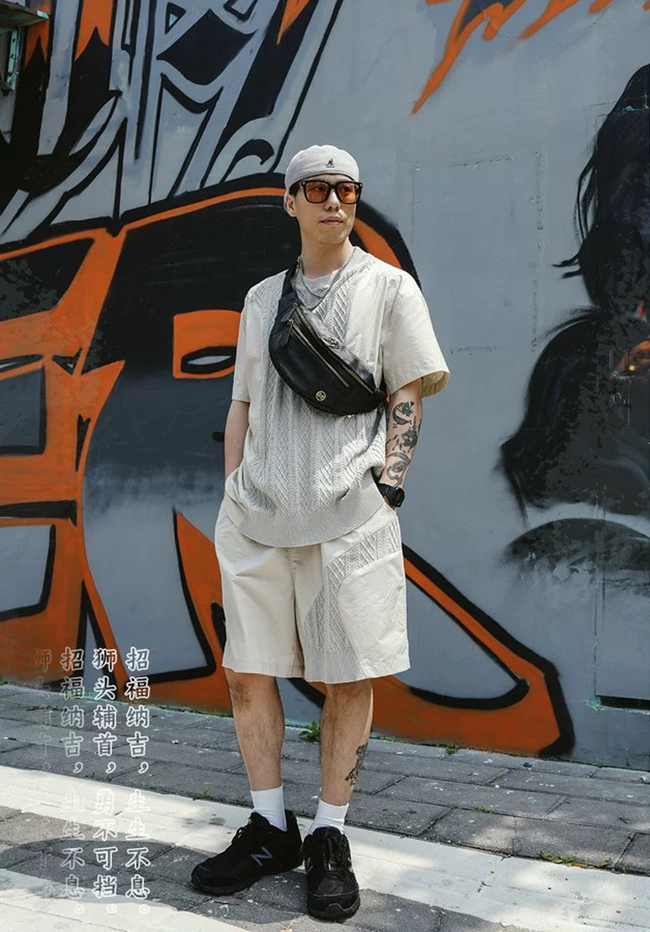 中國風超型男胸包-預購