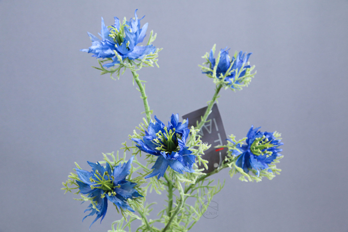 出清品 人造花 黑種草花 BLU