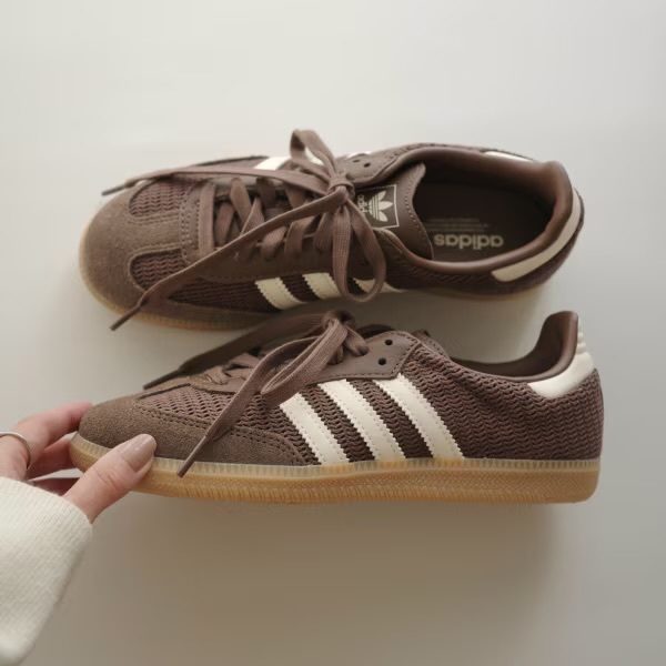 限時折扣預購┃adidas SAMBA OG 麂皮 編織 洞洞 咖啡色