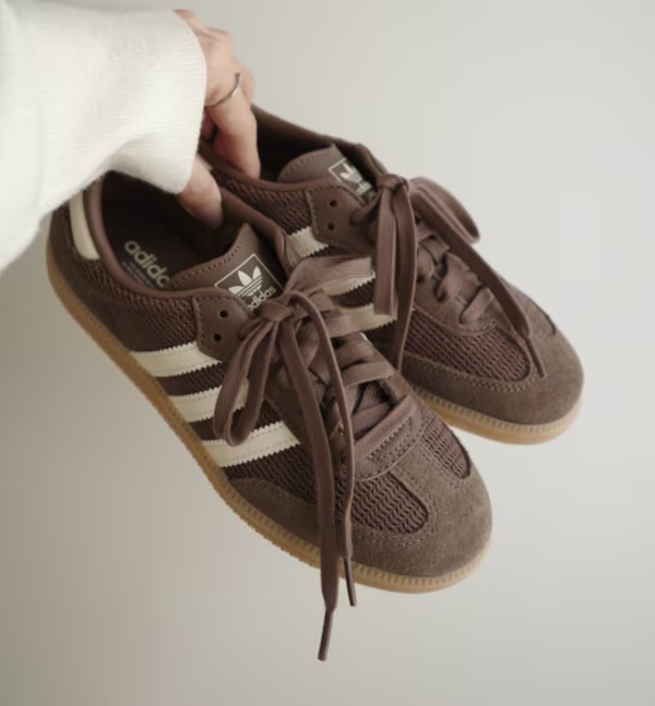 限時折扣預購┃adidas SAMBA OG 麂皮 編織 洞洞 咖啡色