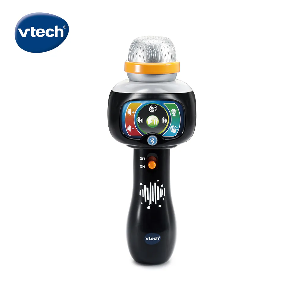《 英國 Vtech 》 兒童歡唱藍芽麥克風-酷炫黑