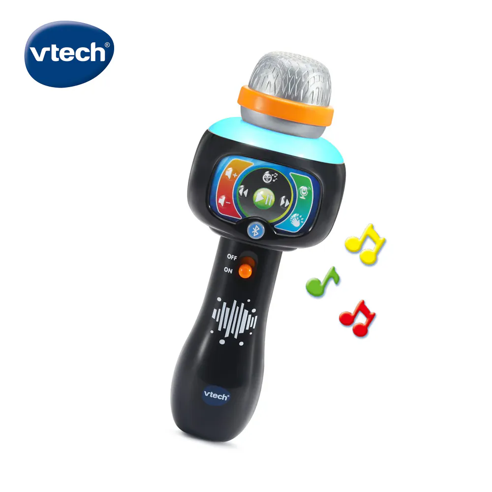 《 英國 Vtech 》 兒童歡唱藍芽麥克風-酷炫黑