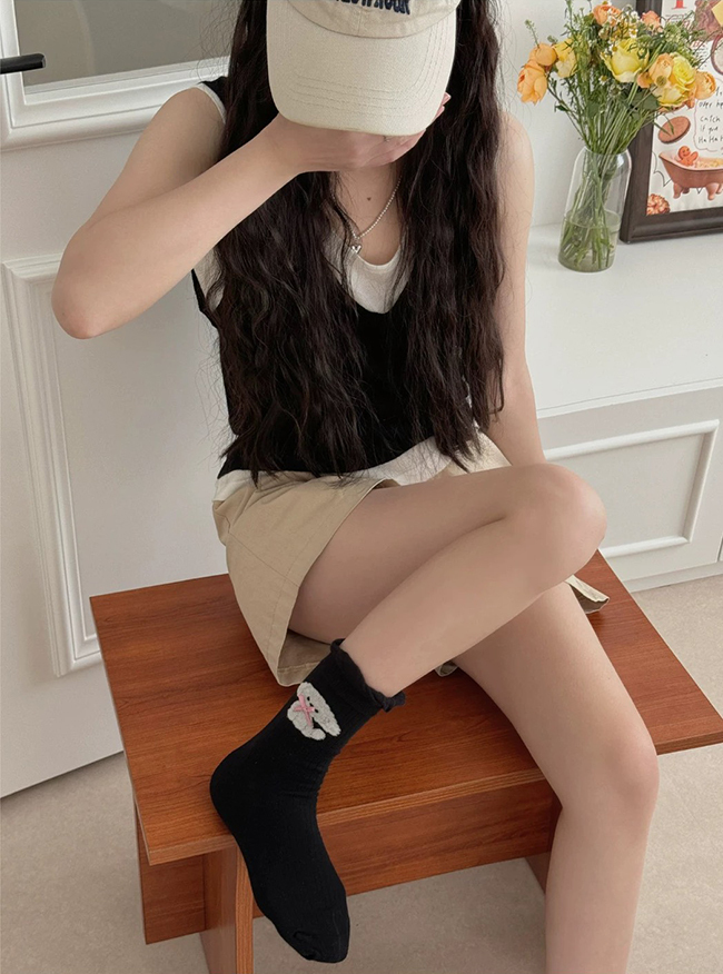 超萌萌狗狗中筒襪-現貨