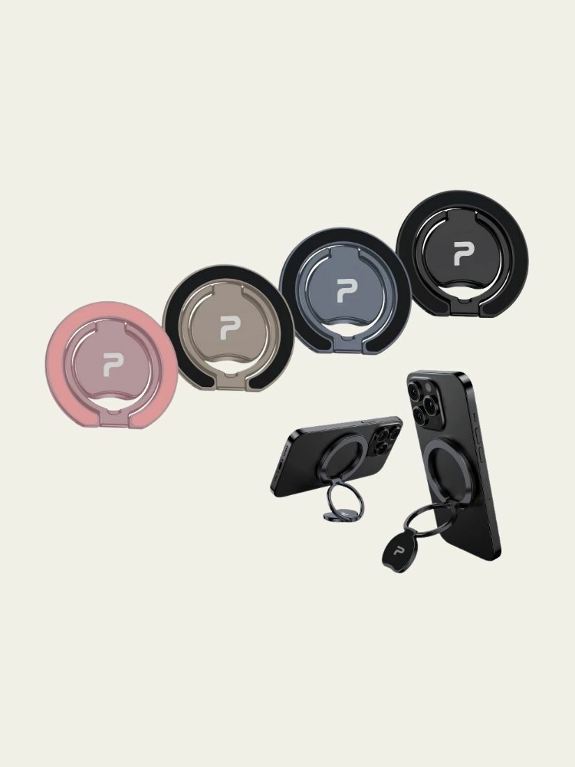 【 POLYWELL 寶利威爾 】 雙面磁吸手機支架 MagSafe 指環支架 鋁合金 角度可調 iPhone適用