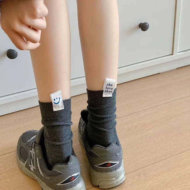 微笑中統標籤襪襪-現貨