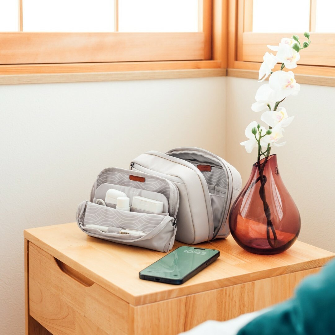 Orbitkey x 收納女王近藤麻理惠聯名 2合1收納包 - 岩白