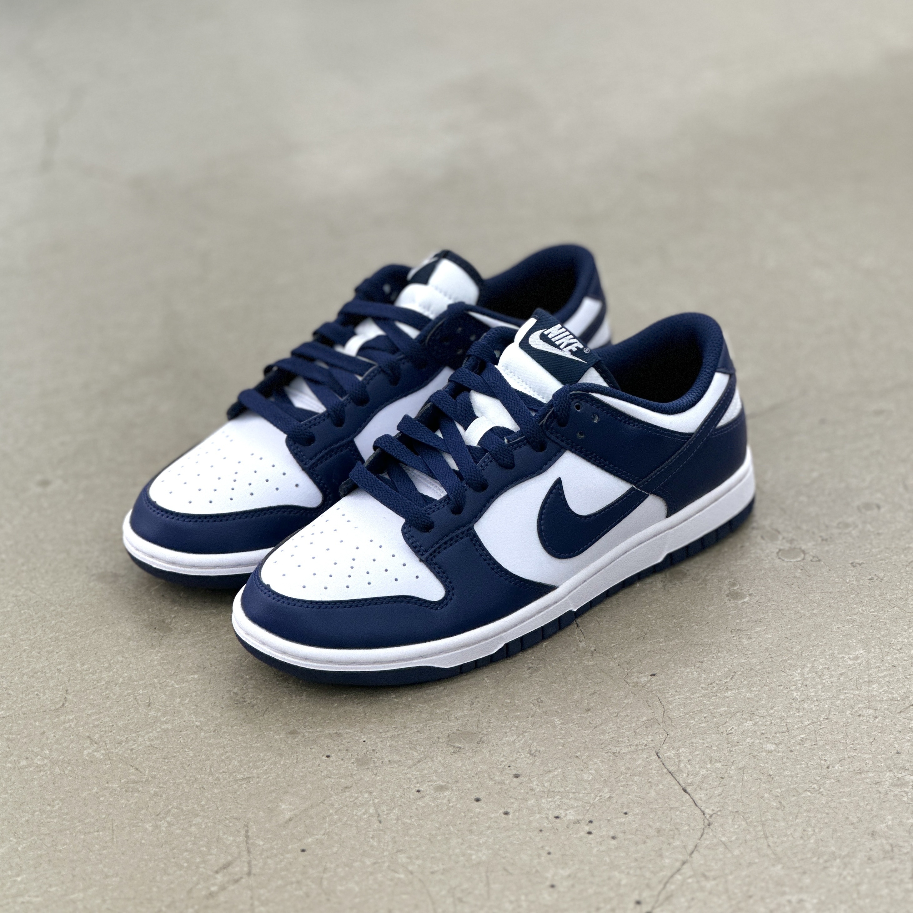 Nike Dunk Low White Midnight Navy | HF5441-107