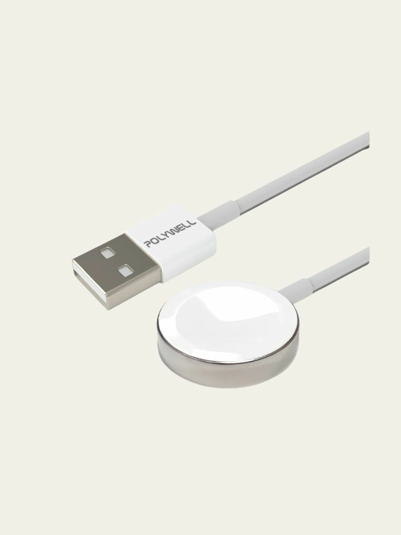 【 POLYWELL 寶利威爾 】USB磁吸 充電座 適用Apple Watch