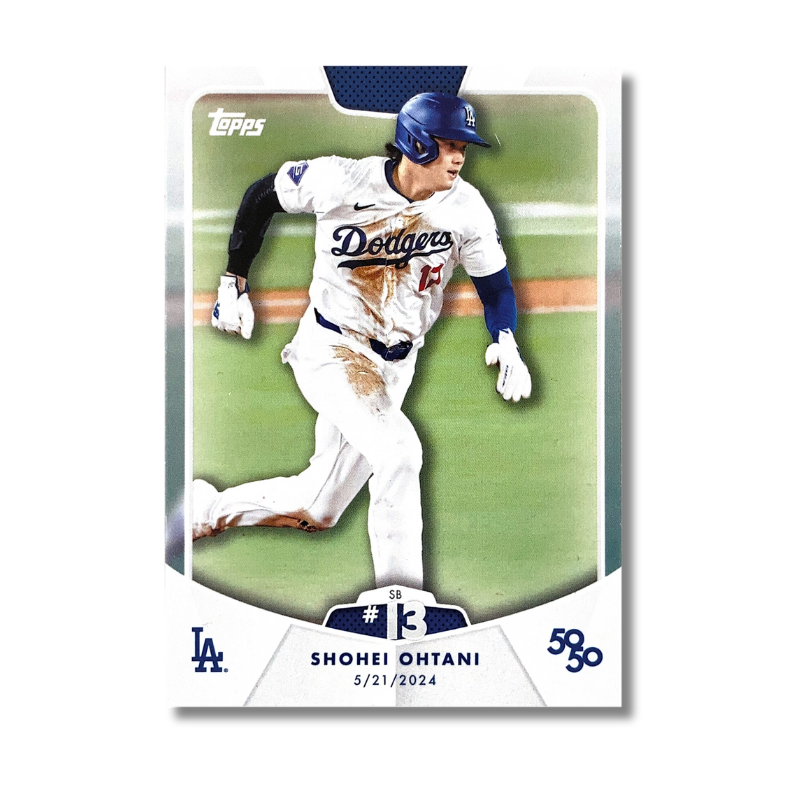 Topps 官方授權 大谷翔平 50-50 第13盜 2024/5/21 IN LOS ANGELES 紀念卡SB #13