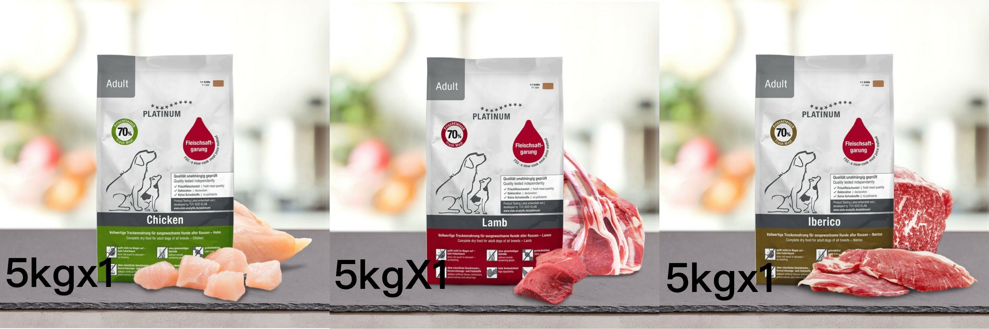 『白金』經典成犬配方混合味 (雞肉+羊肉+西班牙黑毛豬) 33lb-66lb