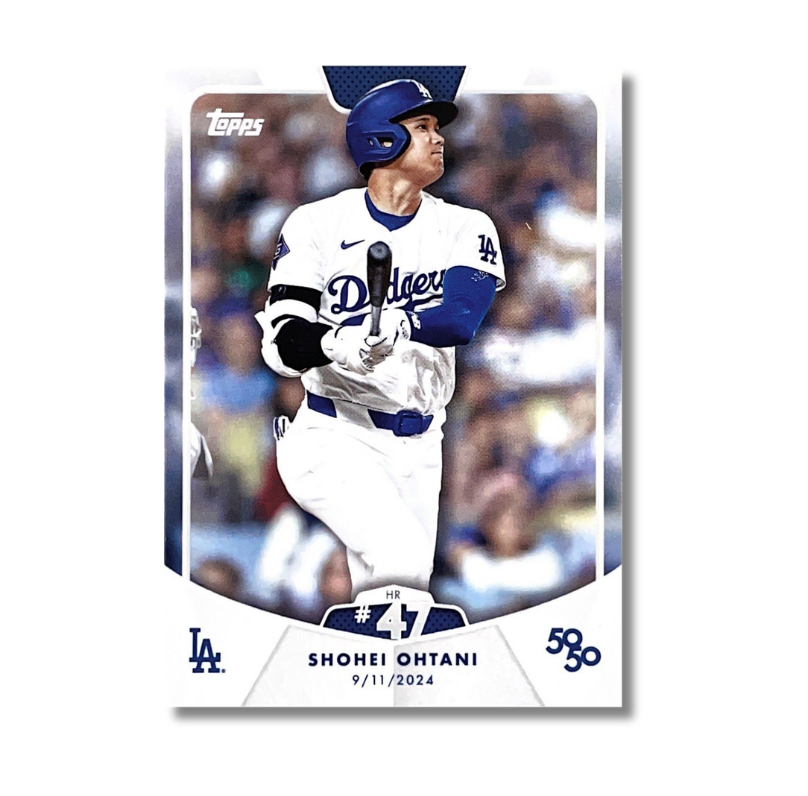 Topps 官方授權 大谷翔平 50-50 第47轟 2024/9/11 IN LOS ANGELES 紀念卡HR #47