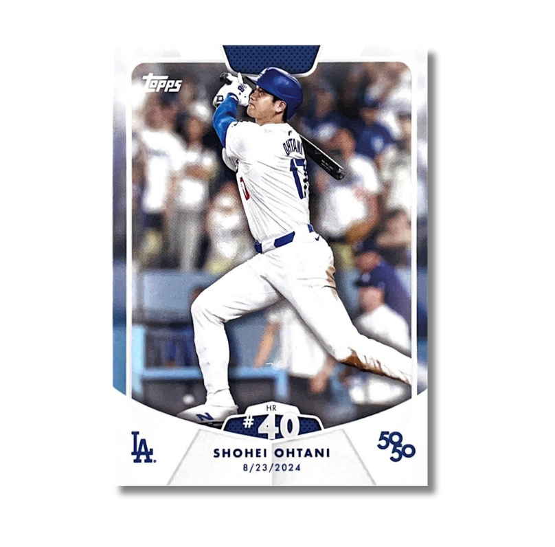 Topps 官方授權 大谷翔平 50-50 第40轟 2024/8/23 IN LOS ANGELES 紀念卡HR #40
