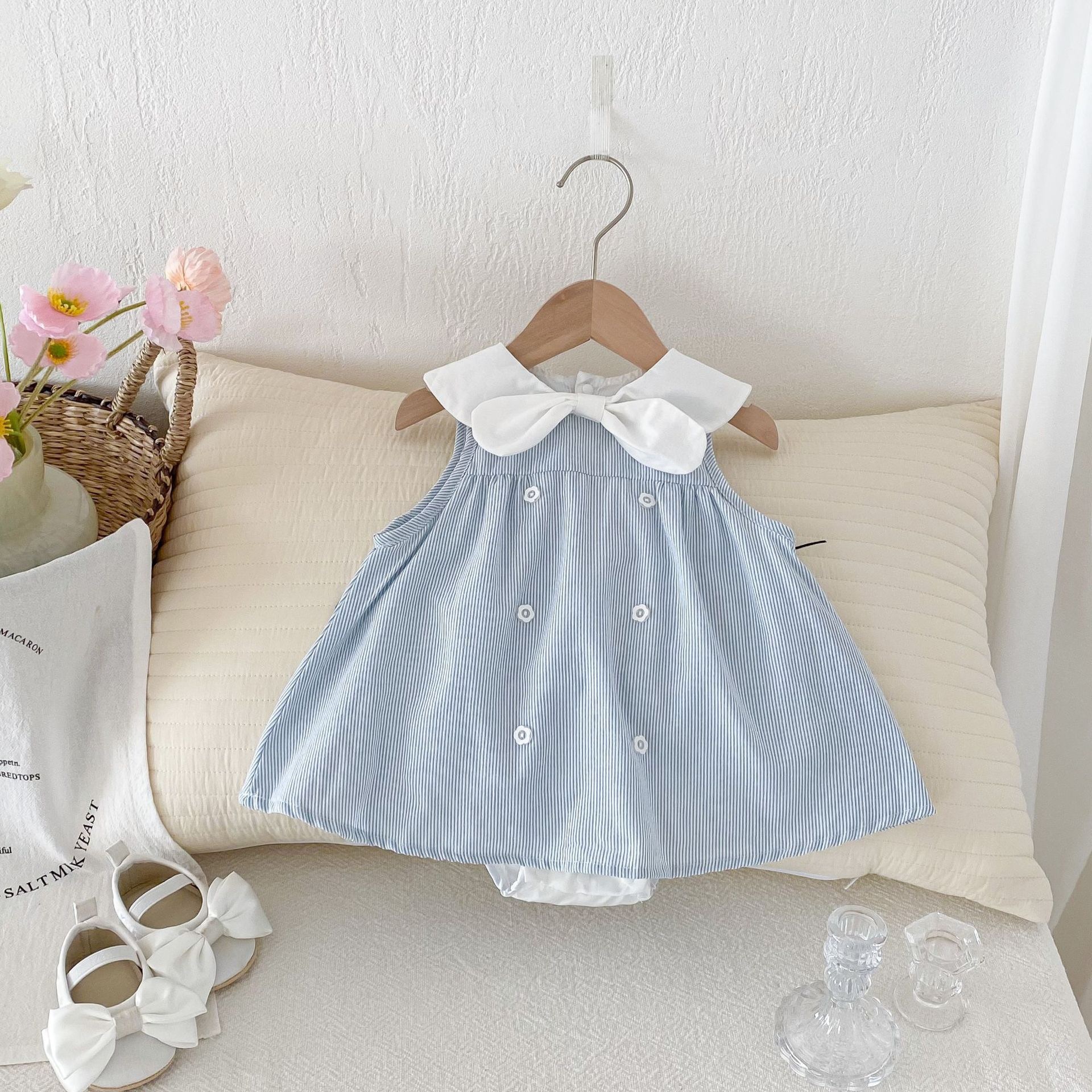 寶寶藍包屁洋裝