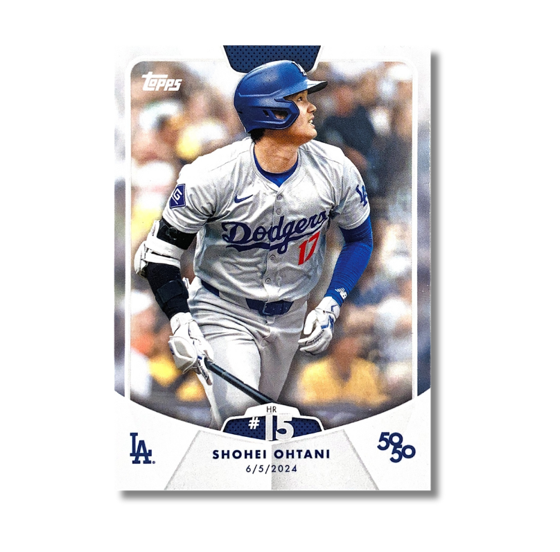 Topps 官方授權 大谷翔平 50-50 第15轟 2024/6/5 IN PITTSBURGH 紀念卡HR #15