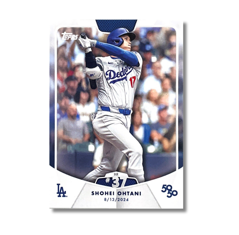 Topps 官方授權 大谷翔平 50-50 第37轟 2024/8/13 IN MILWAUKEE 紀念卡HR #37