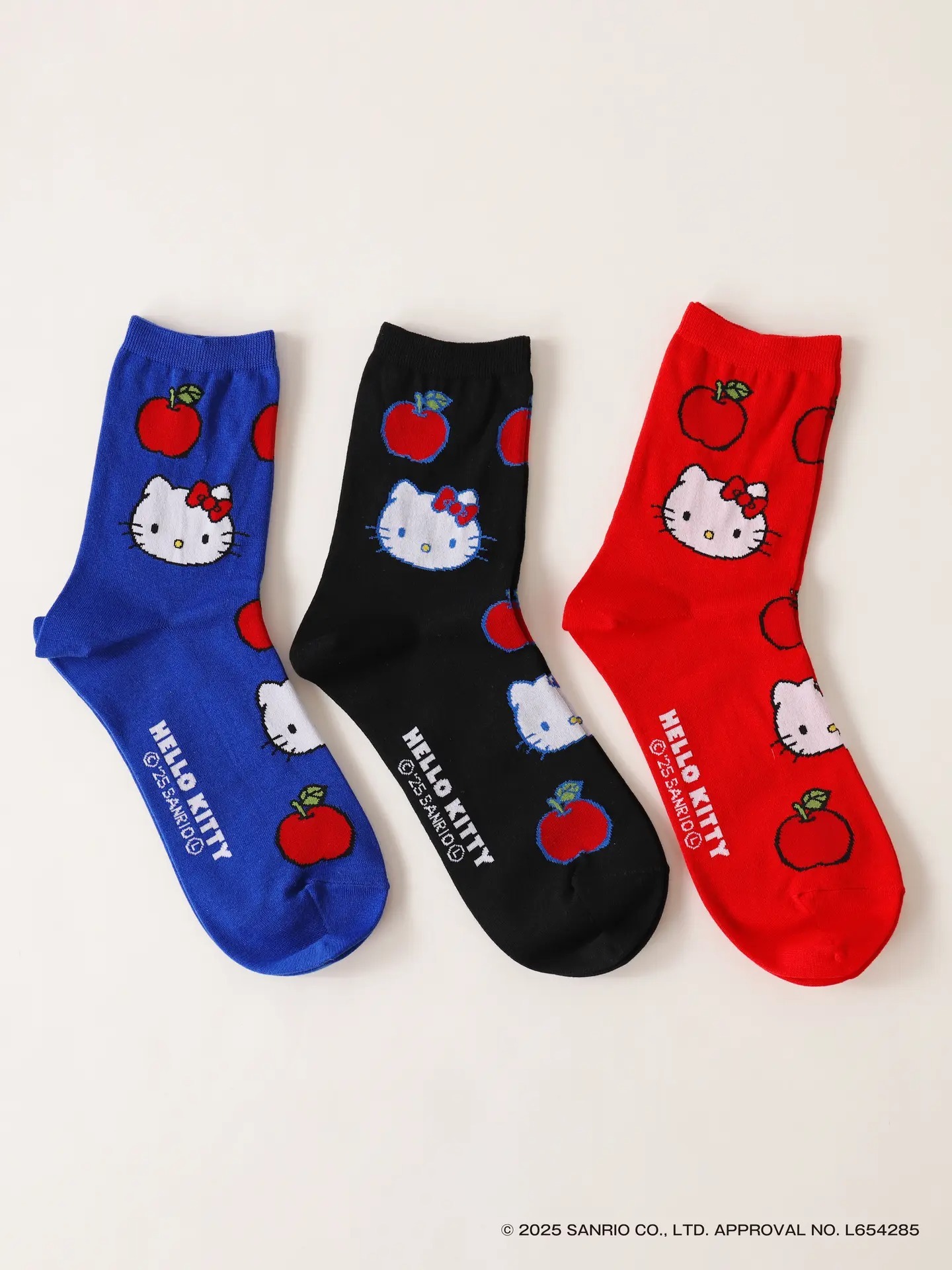 現貨┃日本製 靴下屋 HELLO KITTY 聯名 滿版 印花 長襪