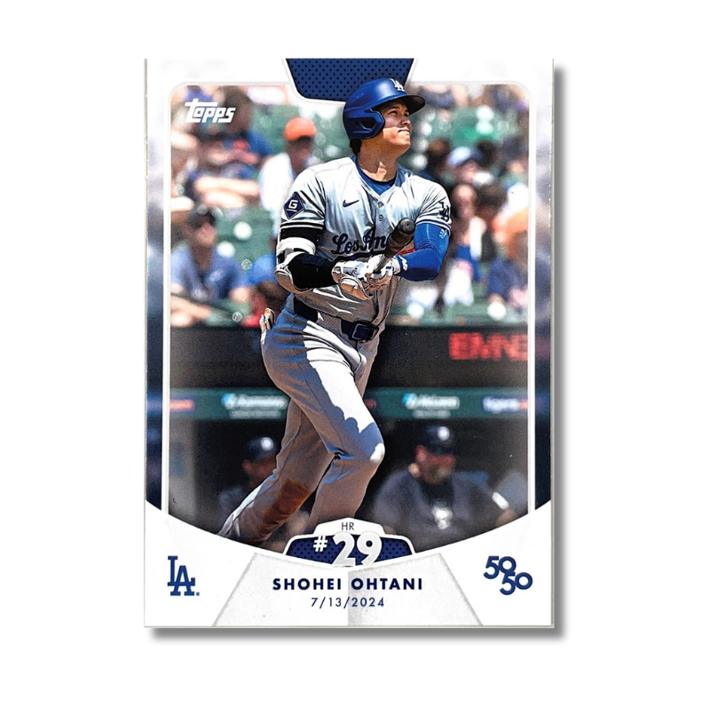 Topps 官方授權 大谷翔平 50-50 第29轟 2024/7/13 IN DETROIT 紀念卡HR #29