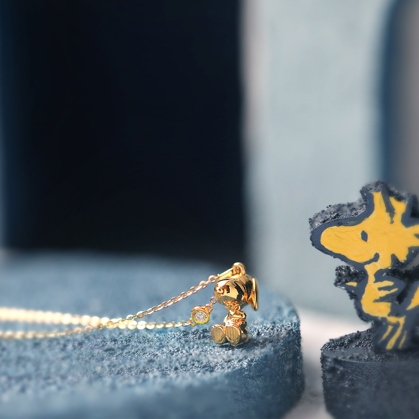 SNOOPY｜溫柔擁抱 — 3分鑽石項鍊