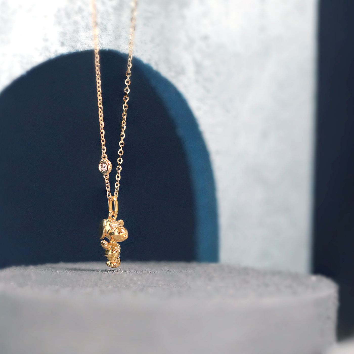 SNOOPY｜無畏飛行 — 3分鑽石項鍊