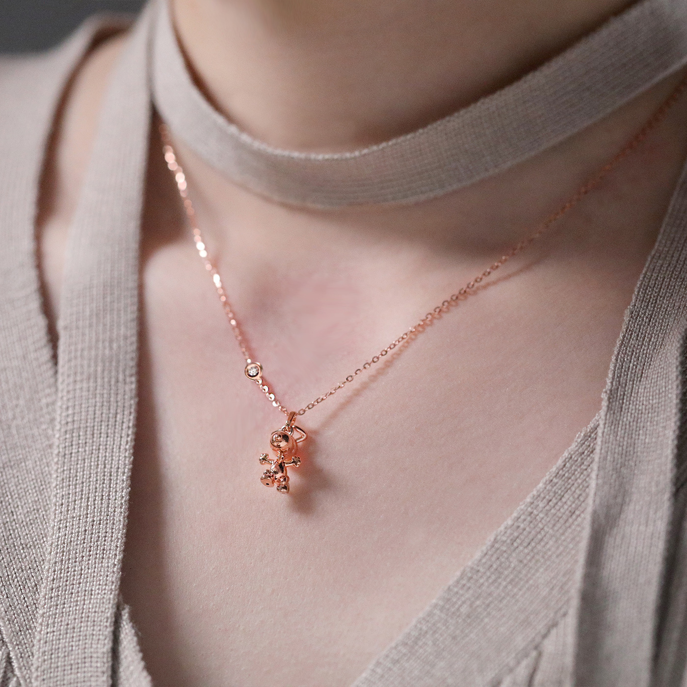 SNOOPY｜歡樂躍動 — 3分鑽石項鍊