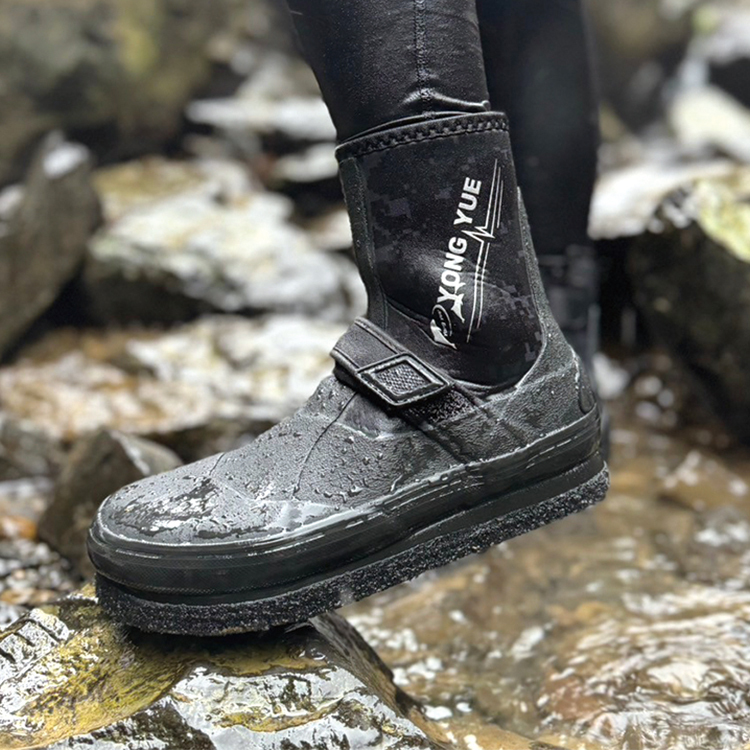 YONGYUE SP寬楦頭EVA防滑鞋/黑灰迷彩