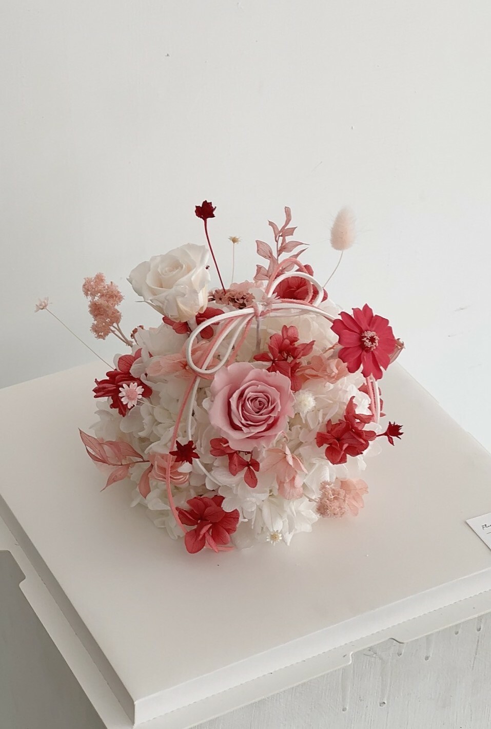 永生繡球花蛋糕- 草莓糖霜 (不可食用)