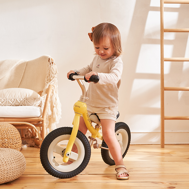 【rollybike】二合一滑步車｜奶油黃