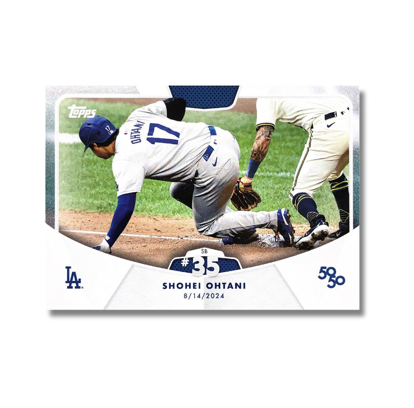 Topps 官方授權 大谷翔平 50-50 第35盜 2024/8/14 IN MILWAUKEE 紀念卡SB #35