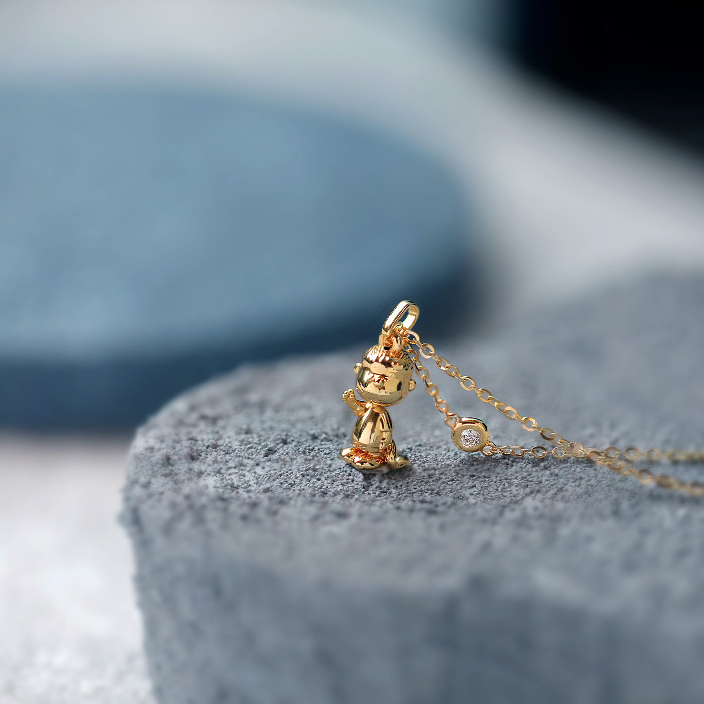 SNOOPY｜毛毯的幸福 — 3分鑽石項鍊