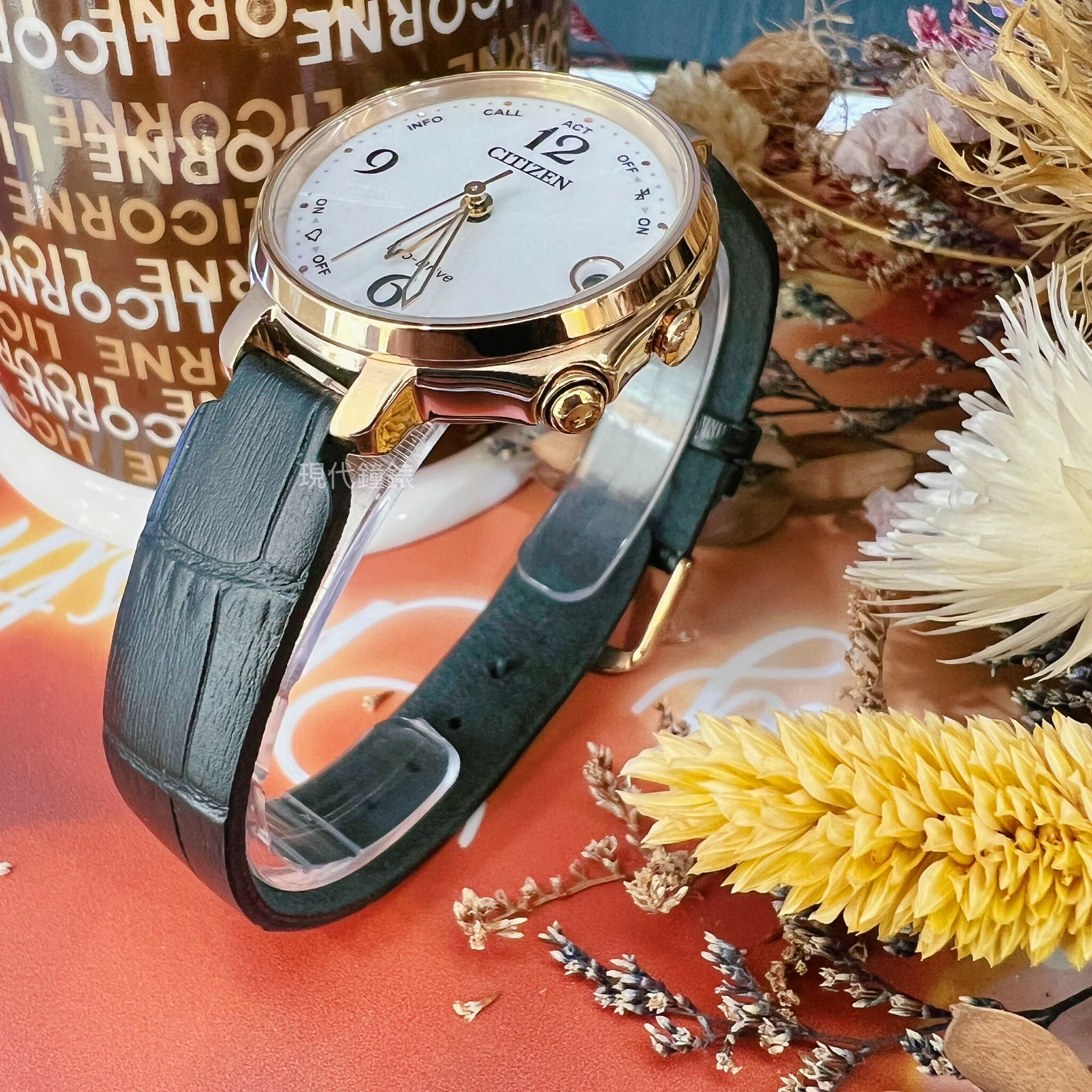 【CITIZEN 星辰】經典時尚光動能女腕錶 EE4022-16A 33mm 現代鐘錶