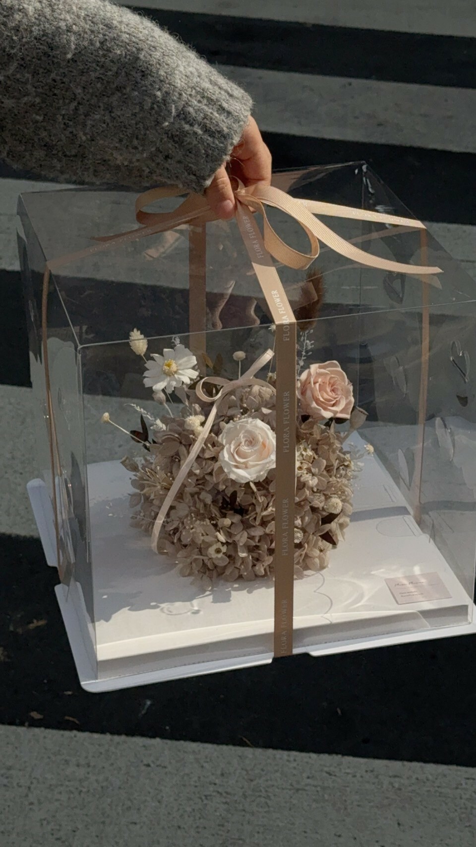 永生繡球花蛋糕- 杏仁奶茶 (不可食用)