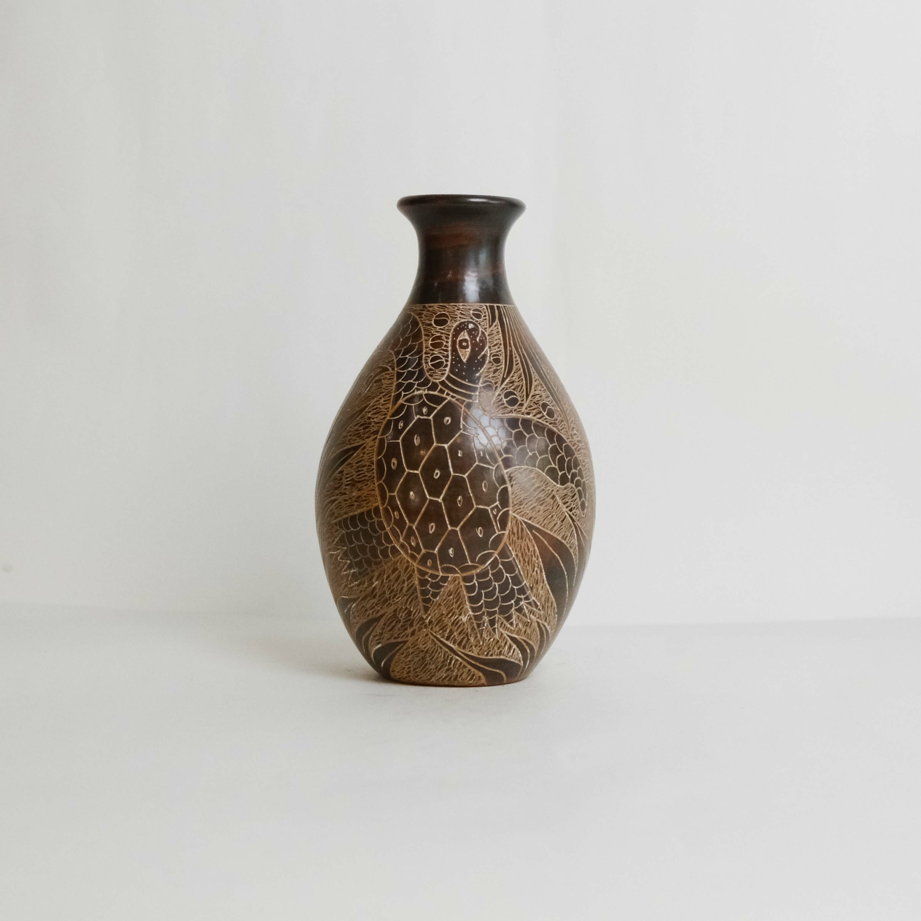 陶器｜陶瓶 - 海龜 902｜尼加拉瓜