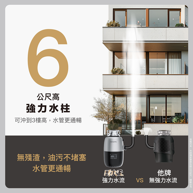 K90 斷水流廚下廚餘機