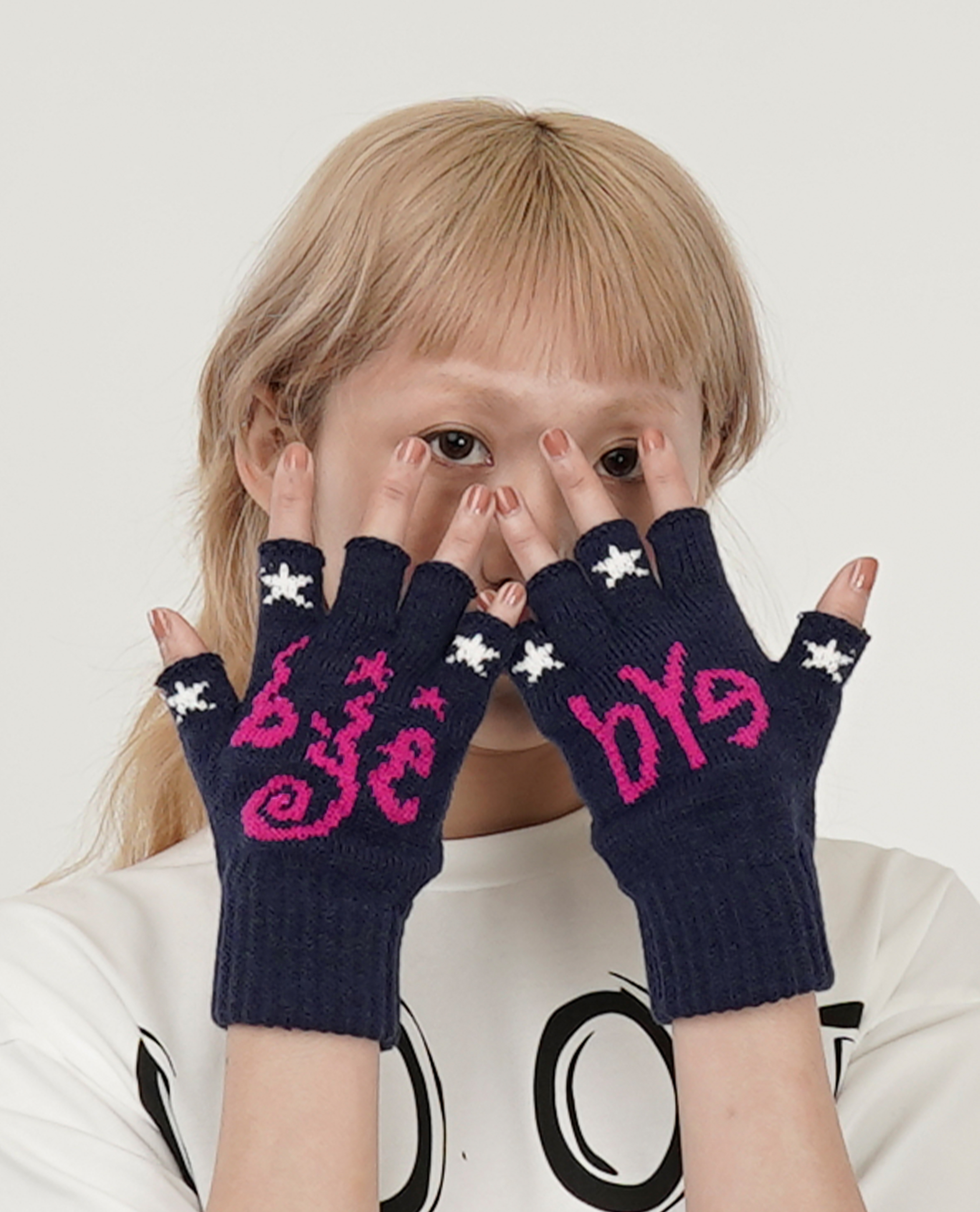 Bye Jeremy NAVY GLOVES - 25SS