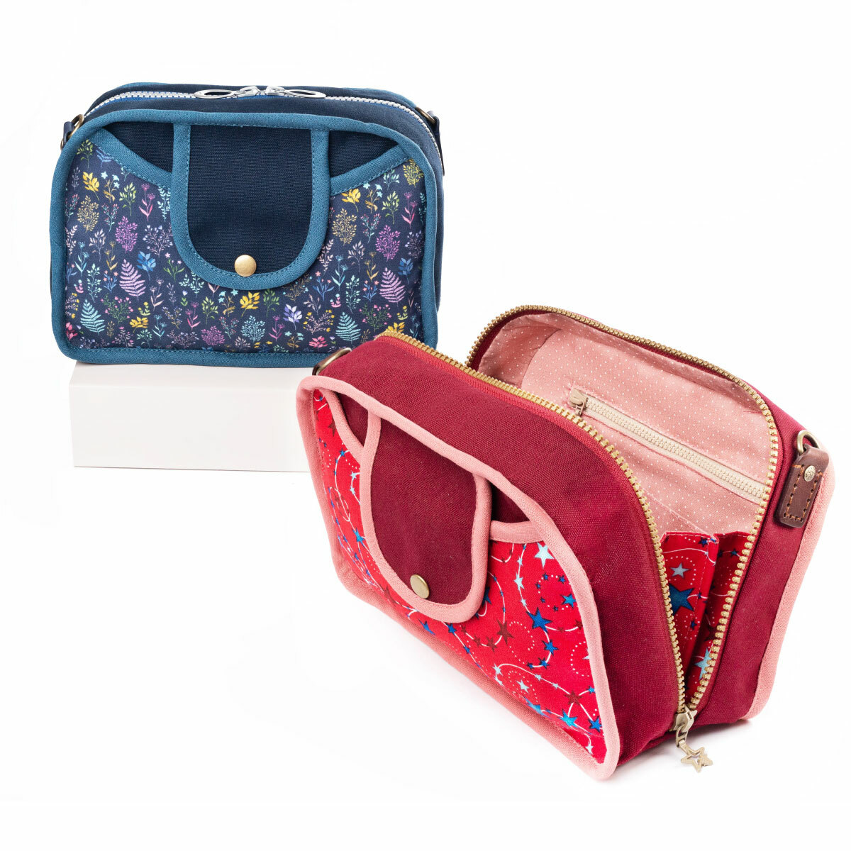 長夾式收納斜背包(材料包)