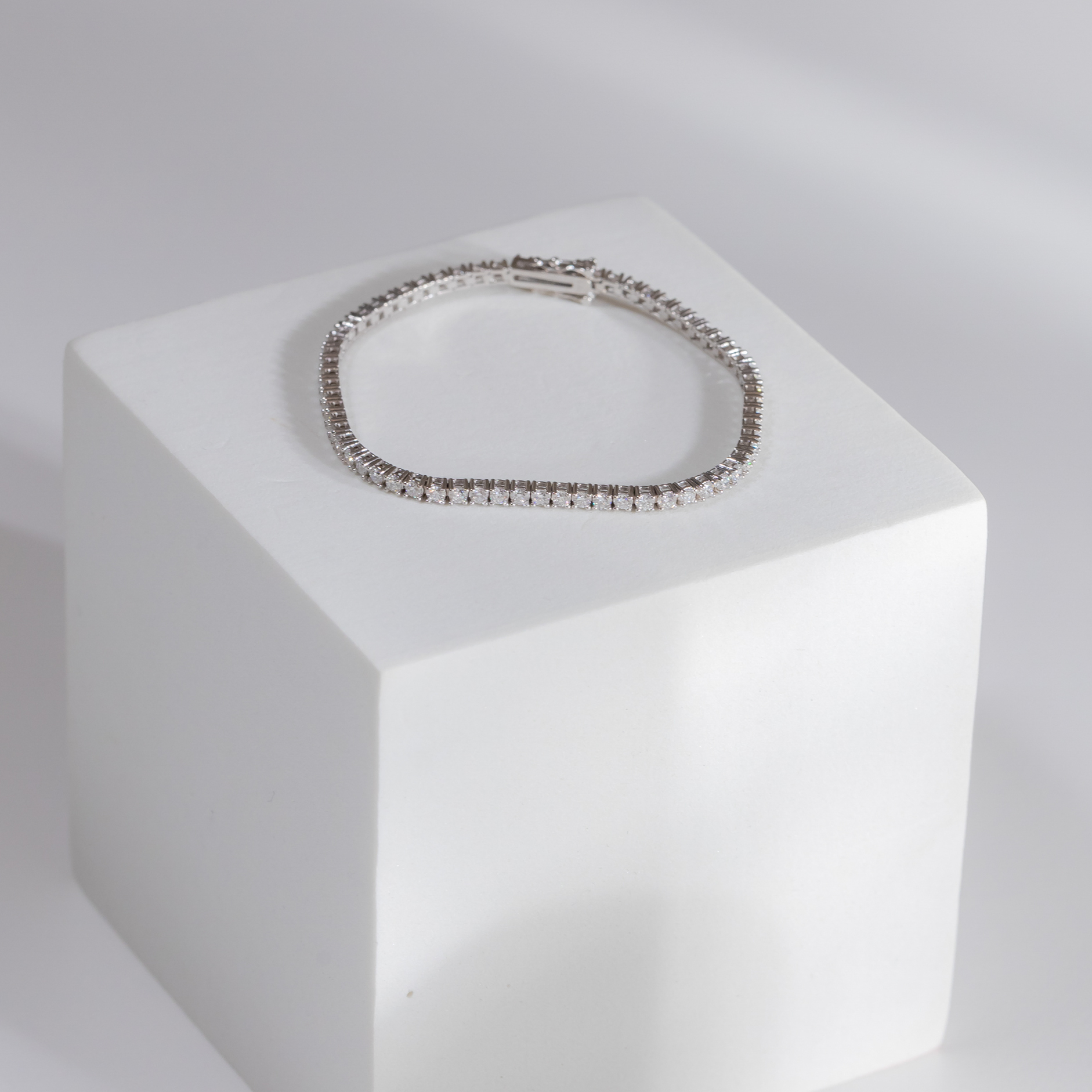 14K Tennis 2mm鑽石手鍊