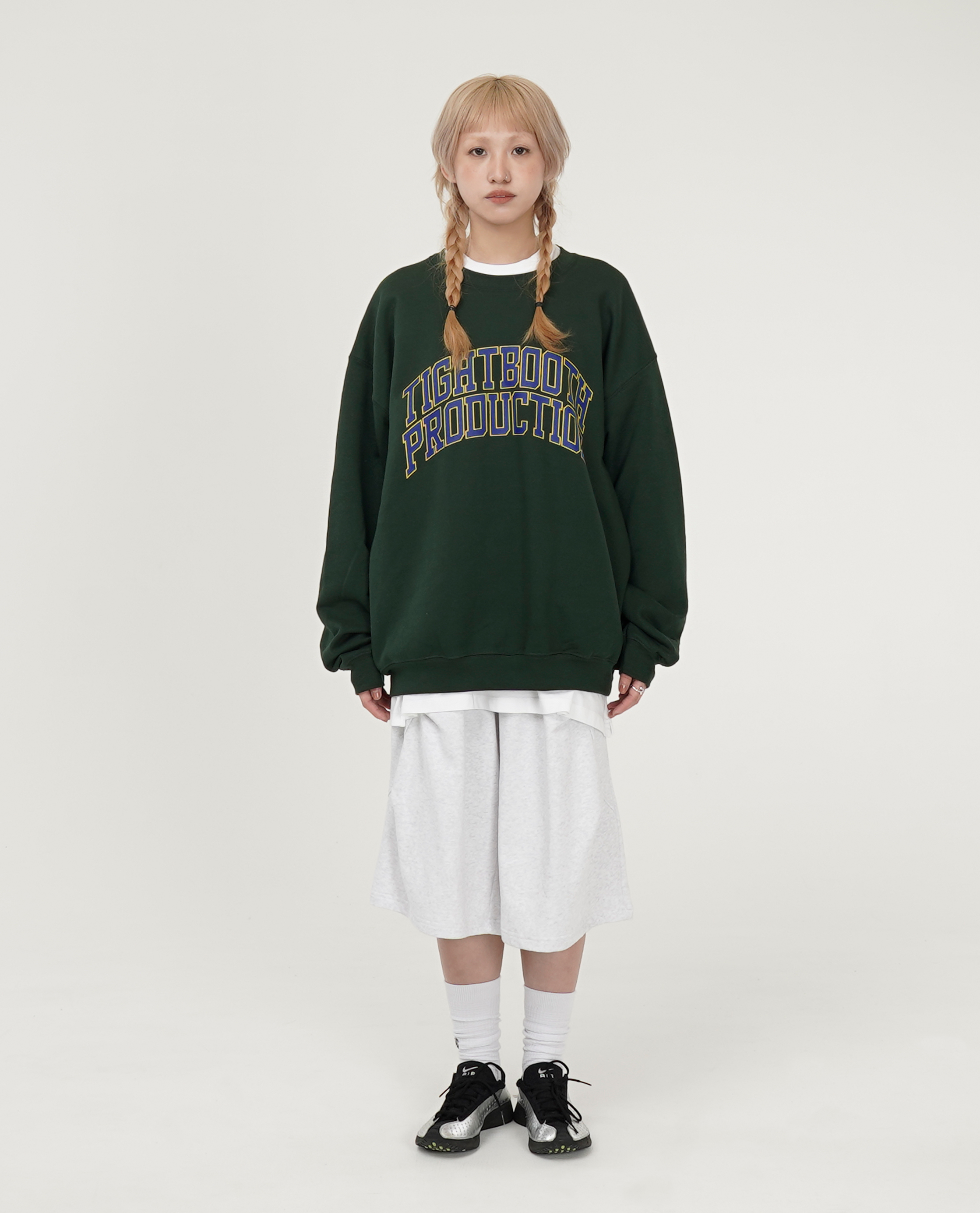 TIGHTBOOTH COLLEGE CREW SWEAT SHIRT - 25SS