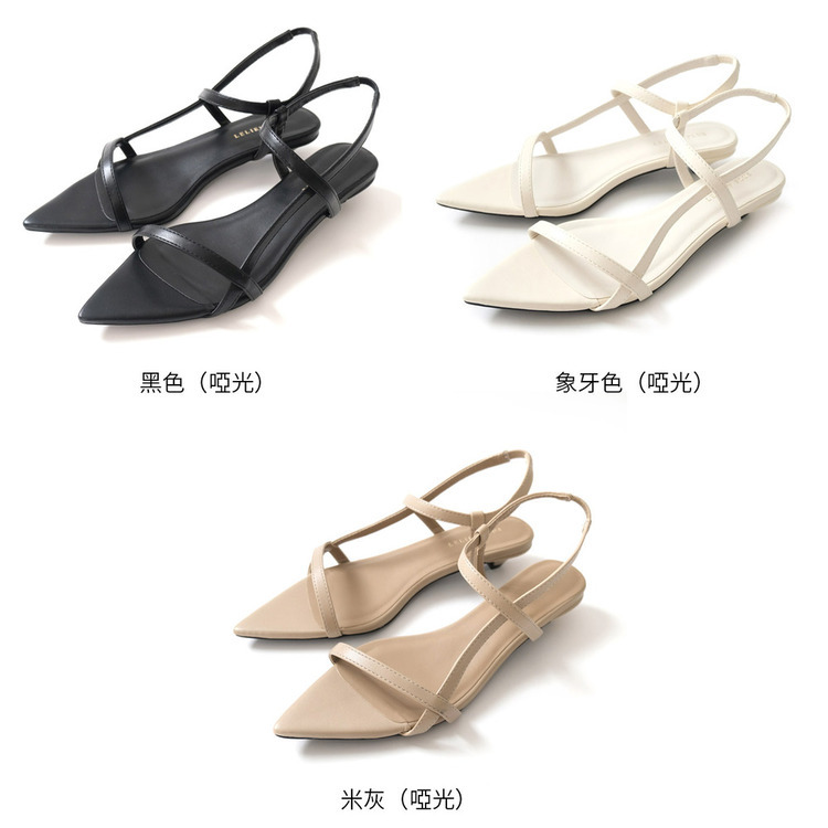 渡假時尚 尖頭綁帶涼鞋 【CX3125】