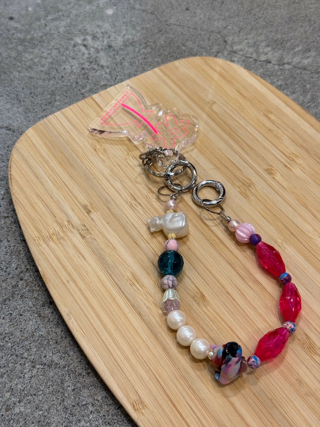 [remonnoiremon] 小花串珠掛繩 | remon98