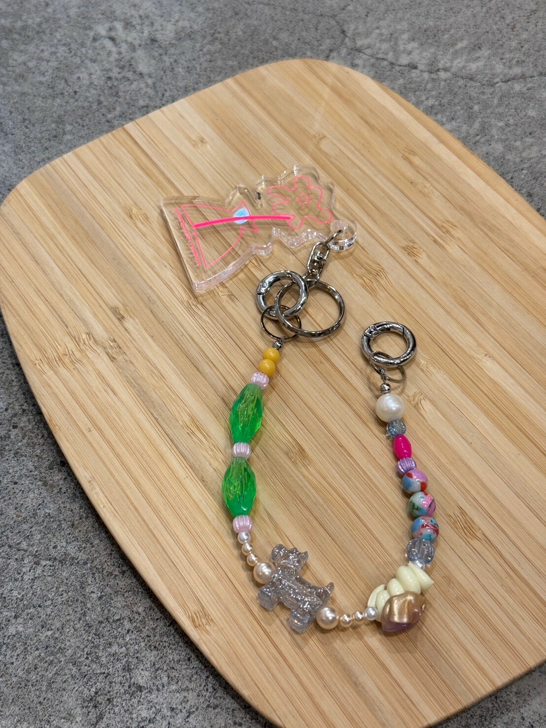 [remonnoiremon] 小花串珠掛繩 | remon103