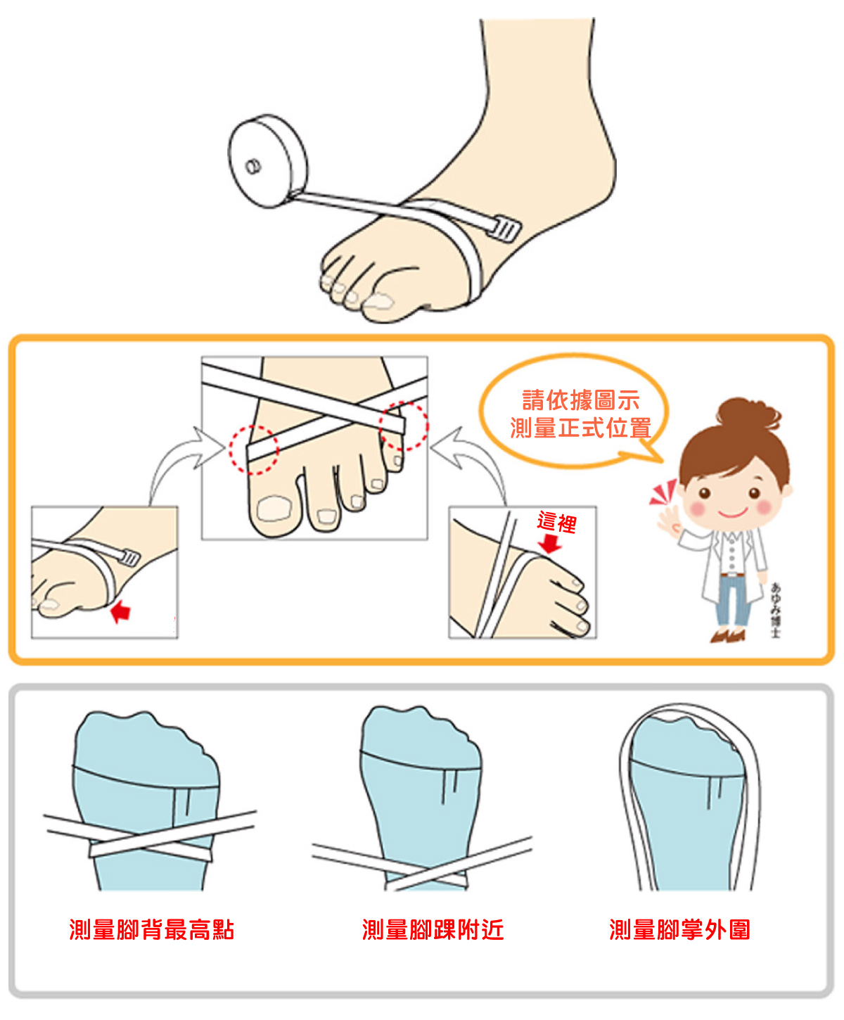 AYUMI介護鞋尺寸測量