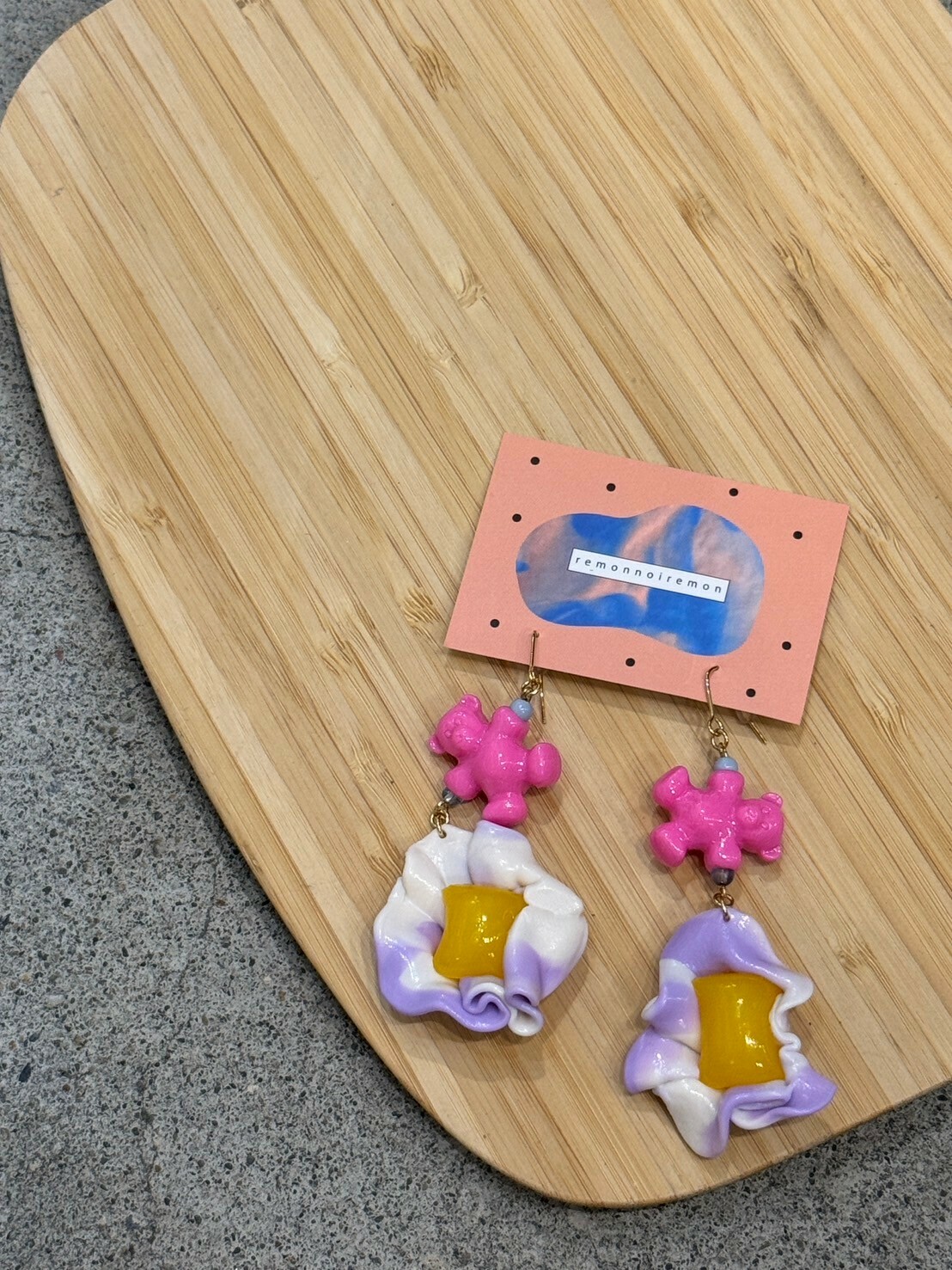 [remonnoiremon] 繽紛小熊耳環 | remon117